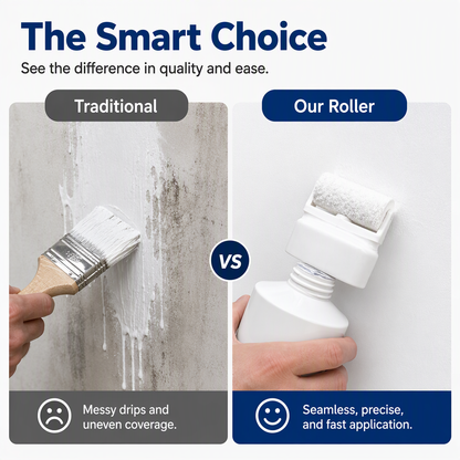 🎁Buy 1 Get 1 Free🔥Waterproof Wall Repair Paste with Integrated Small Roller Brush