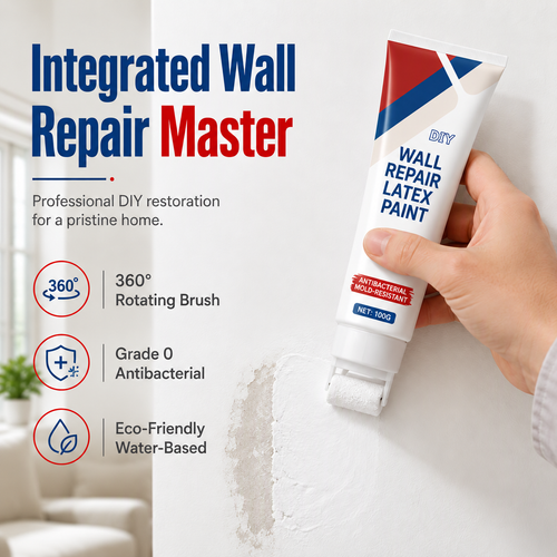 🎁Buy 1 Get 1 Free🔥Waterproof Wall Repair Paste with Integrated Small Roller Brush