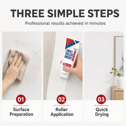 🎁Buy 1 Get 1 Free🔥Waterproof Wall Repair Paste with Integrated Small Roller Brush