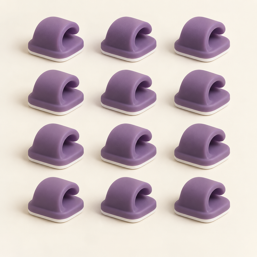 Adhesive Cable Clip Set