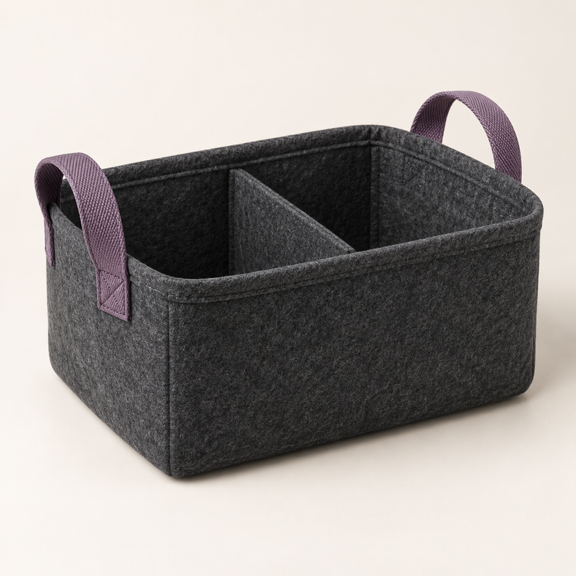 Felt Cable and Accessory Basket