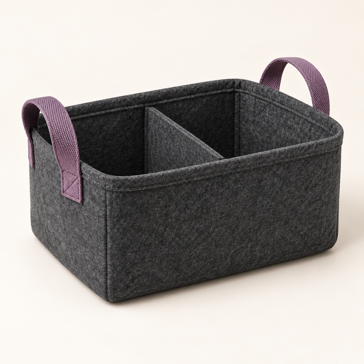 Felt Cable and Accessory Basket — overview
