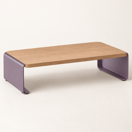 Wood Look Monitor Riser — hero
